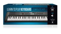 Hal Leonard - Portable Learn to Play Keyboard Kit with 61 Keys - Black - Large Front
