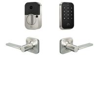 Yale - Assure Lock 2 Touch Keypad with Wi-Fi and Valdosta Lever - Satin Nickel - Large Front