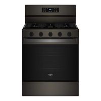 Whirlpool - 5.0 Cu. Ft. Freestanding Single Gas Range with Air Fry and Air Baking - Black Stainle... - Large Front