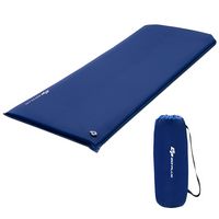 Costway - Portable & Lightweight Folding Foam Sleeping Cot for Camping - Blue - Large Front