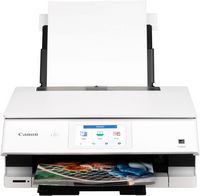Canon - PIXMA TS8820 Wireless All-In-One Inkjet Printer - White - Large Front