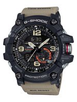 Casio - Men's G-Shock Mudmaster Twin-Sensor Analog-Digital 55mm Watch - Tan - Large Front