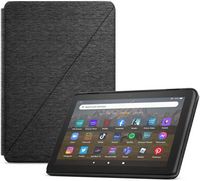 Amazon - Fire HD 8 Cover | Protective Cover (Fits the 12th gen Fire HD 8 Tablet) - BLACK - Large Front