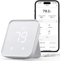 SwitchBot - Hub 2 (2nd Gen) – Wi-Fi Thermometer Hygrometer, IR Remote, Light Sensor, Works with A... - Large Front