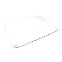 Floortex - Desktex Glass Desk Pad - Crystal Clear - Large Front