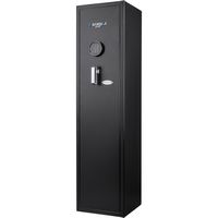 Barska - 4.33 Cu Ft Digital Rifle Safe- with Keypad Lock, 11-Position Rack, Handgun Rack, Removab... - Large Front