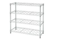 TRINITY - EcoStorage 4-Tier | 36x14x34.5 | Commercial Wine Rack | NSF | - Chrome - Large Front