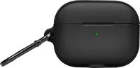 Insignia™ - Case + Cleaning Tool for Apple AirPods Pro 1st and 2nd Generation - Black - Large Front