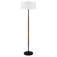 Camden&Wells - Letta Floor Lamp - Obsidian/Oak - Large Front