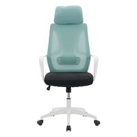 CorLiving - Workspace Mesh Back Office Chair - Teal and Black - Large Front