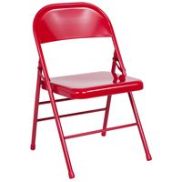Alamont Home - Hercules Folding Chair - Red - Large Front