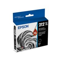 Epson - 212 Claria Ink High Capacity Black Cartridge (T212XL120-S) - Black - Large Front