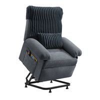 Bestier Triple Motor Power Lift Recliner Chair with Removable Cover Lumbar Pillow and Side Pocket... - Large Front