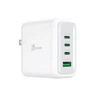 j5create - 70W GaN USB-C 4-Port Charger - White - Large Front