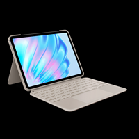 Logitech - Combo Touch iPad Air 11-inch - Latest Model (M2 & M3), iPad Air (5th gen) Keyboard Cas... - Large Front