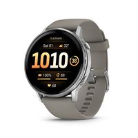 Garmin - Venu 4 GPS Smartwatch 45 mm Fiber-reinforced polymer - Silver - (2025) - Large Front