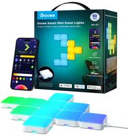 Govee - Smart Mini Panel Lights 10 Packs - RGBIC - Large Front