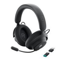 Alienware - Pro Wireless Gaming Headset for PC, PS5, PS4, Switch and Mobile - Dark Side of the Moon - Large Front