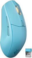 SteelSeries - Rival 3 Gen 2 Wireless Optical Gaming Mouse with Ultra-fast clicks - Wireless - Aqua - Large Front