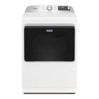 Maytag - 7.4 Cu Ft. Smart Electric Dryer with Pet Pro Option - White - Large Front
