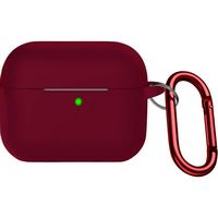 SaharaCase - Venture Series Silicone Combo Kit Case for Apple AirPods (3rd Generation) - Burgundy - Large Front