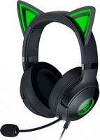 Razer - Kraken Kitty V2 Wired Gaming Headset with Chroma RGB Lighting - Black - Large Front