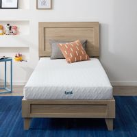 Lucid Comfort Collection - 5-inch Gel Memory Foam Mattress - Queen - White - Large Front