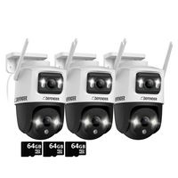 Defender - AI POWERED Guard Pro 3K PLUS Dual Lens PTZ Wi-Fi 6 Plug-in Security Camera with 64 GB ... - Large Front