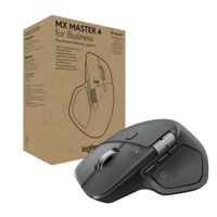 Logitech - MX Master 4 for Business Wireless Bluetooth Laser Ergonomic Right-handed Mouse with Ha... - Large Front