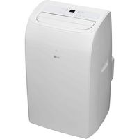 LG - 350 Sq. Ft. Smart Portable Air Conditioner 8,350 BTU - White - Large Front