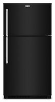 Maytag - 33 in. Wide 21 cu. ft. Top-Freezer Refrigerator with Garage Mode - Black - Large Front
