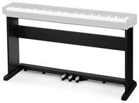Casio CS470BK Stand for CDPS160 CDPS360 with 3 Fixed Pedals - Black - Large Front