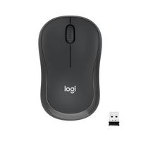 Logitech - M220 SILENT Wireless Optical Ambidextrous Mouse - Wireless - Graphite - Large Front