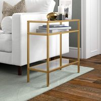 Camden&Wells - Laurita Side Table - Brass - Large Front