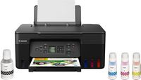 Canon - PIXMA MegaTank G3270 Wireless All-In-One SuperTank Inkjet Printer - BLACK - Large Front
