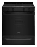 Whirlpool - 5.3 Cu. Ft. Slide-In Electric Range with No Preheat and Slow Cook Modes - Black - Large Front