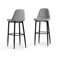 Simpli Home - Laurel Bar Stool (Set of 2) - Slate Grey - Large Front
