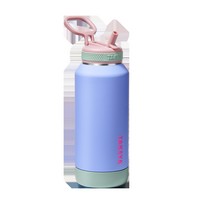 Takeya - Sport 32-oz. Soft-Touch Leakproof Water Bottle with Straw Lid - Grape Jelly - Large Front