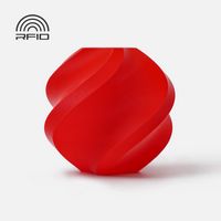 Bambu Lab - 1.75mm PLA Basic Filament - Red - Large Front