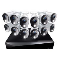 Night Owl - 20-Channel, 12-Camera Indoor/Outdoor Wired 1080p 1TB DVR Security System with 2-Way A... - Large Front