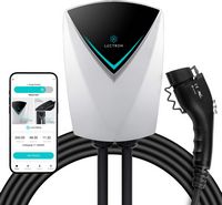 Lectron - J1772 Level 2 NEMA 14-50/Hardwired Electric Vehicle (EV) Charging Station (WiFi) w/ App... - Large Front