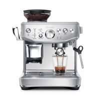 Breville - the Barista Express Impress Espresso Machine - Brushed Stainless Steel - Large Front
