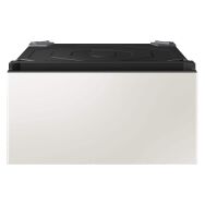 Samsung - Bespoke AI Laundry Combo Pedestal with Storage Drawer - Ivory - Large Front