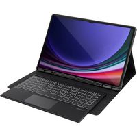 SaharaCase - Keyboard Case with TrackPad for Samsung Galaxy Tab S10 Ultra and Tab S9 Ultra - Black - Large Front