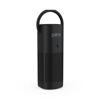 Pure Enrichment - True HEPA Portable Air Purifier - Black - Large Front