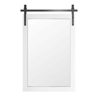 LOVMOR - Rectangle Framed Wall Bathroom Vanity Mirror Accent Mirror - 24