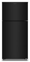 Amana - 28 in. Wide 14.3 cu. ft. Top-Freezer Refrigerator With A Large Crisper Drawer - Black - Large Front