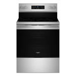Whirlpool - 5.3 Cu. Ft. Freestanding Electric Range with Air Cooking Technology, No Preheat Air F... - Large Front