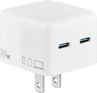 Insignia™ - 35W Dual USB-C Port Wall Charger for MacBook Pro, iPad, iPhone, Apple Watch, Samsung ... - Large Front