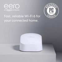 eero - 6 AX1800 Dual-Band Mesh Wi-Fi 6 System (3-pack) - White - Large Front